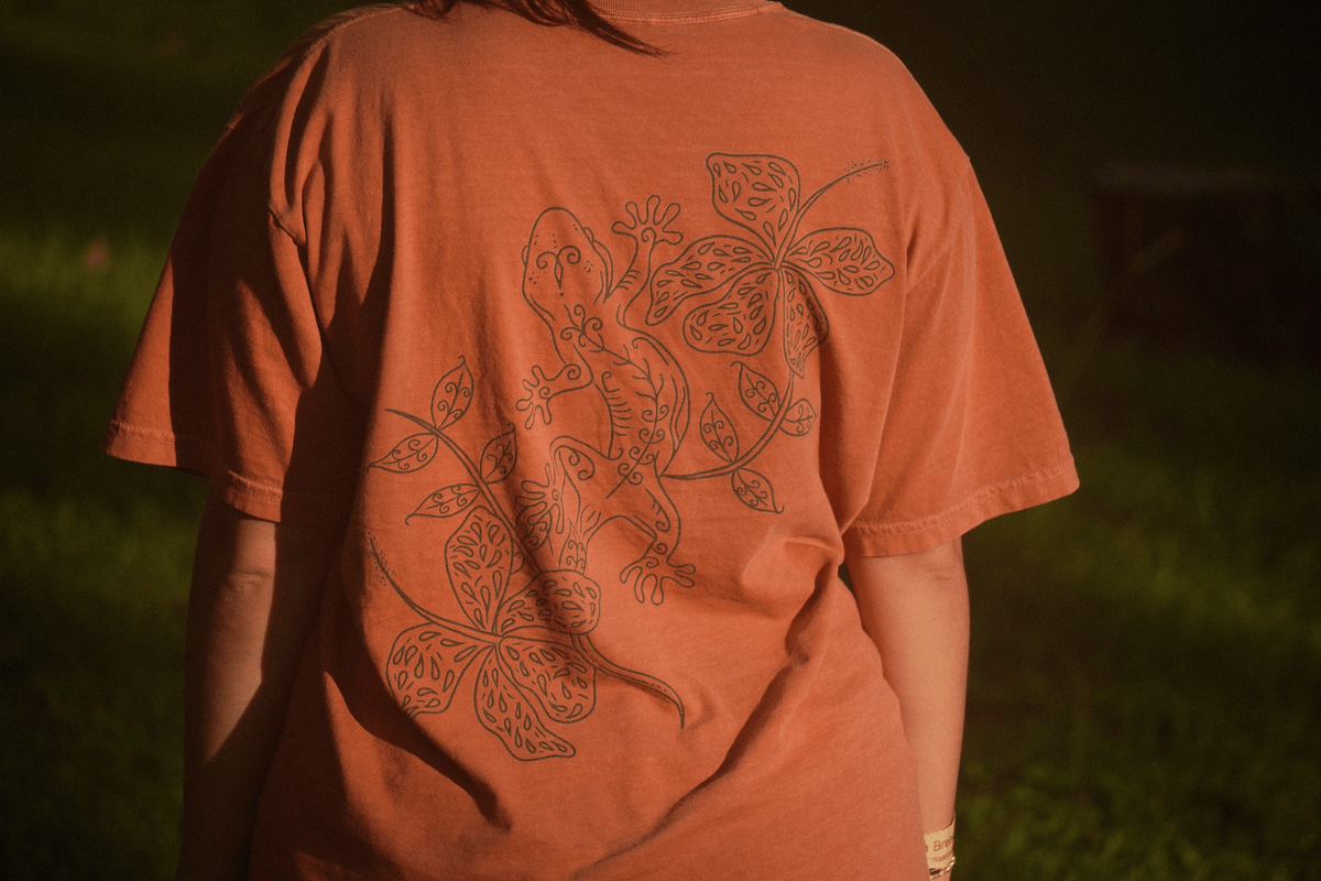 LIMITED EDITION Orange Chahoua Gecko T-shirt